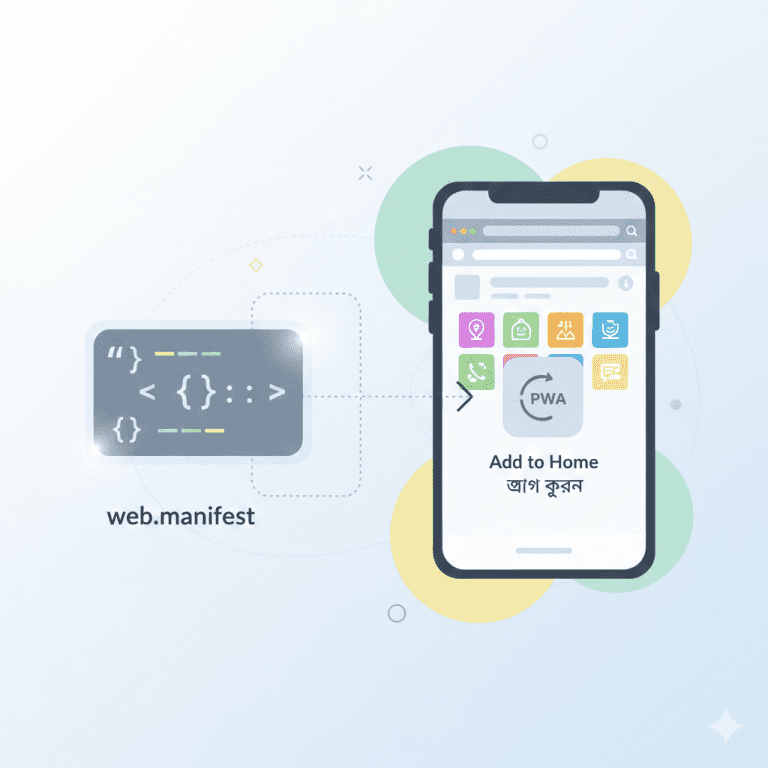 Web.manifest: আপনার ওয়েবসাইটকে পরবর্তী স্তরে নিয়ে যাওয়ার চাবিকাঠি! &mdash; BanglaTrick